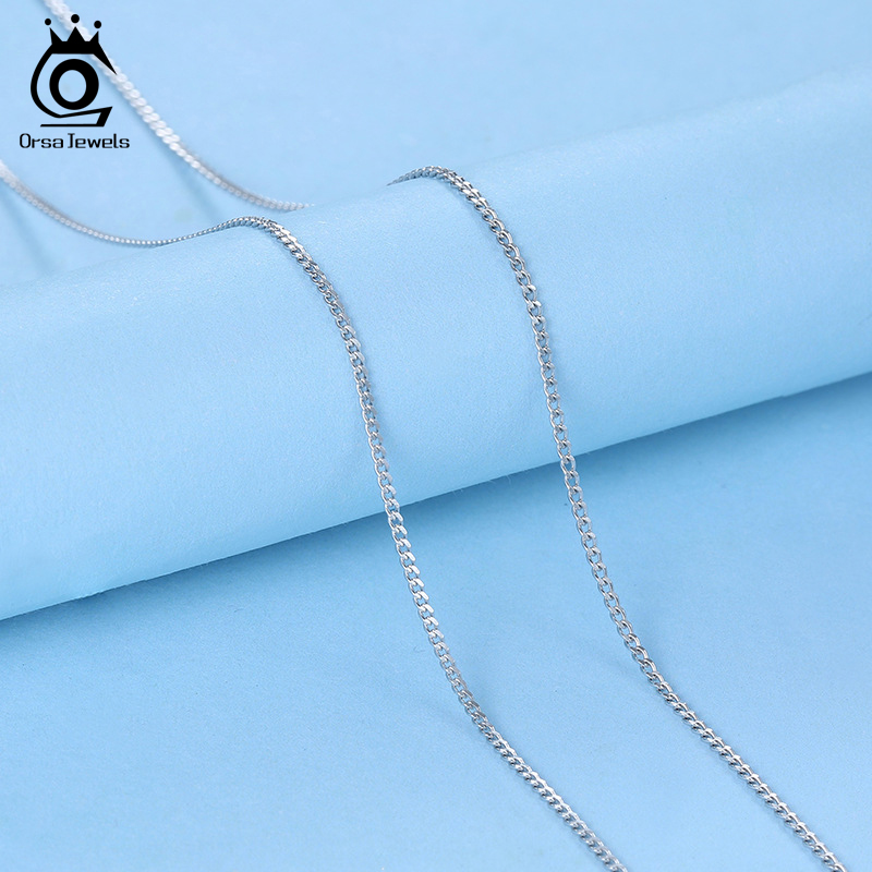 ORSA JEWELS Italian 925 Sterli - 925 Sterling Silver Chain Necklace Men ulasan dan harga