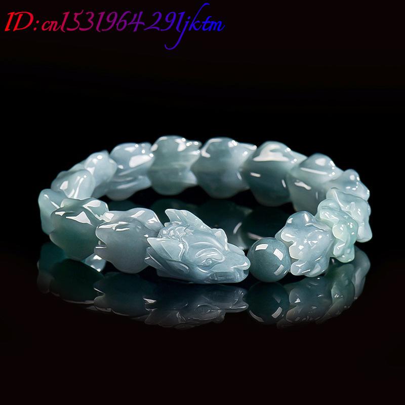 Blue Burmese Jadeite Dragon Br - Bracelets ulasan dan harga
