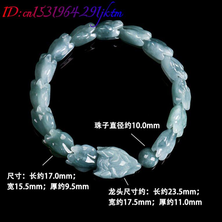 Blue Burmese Jadeite Dragon Br - Bracelets ulasan dan harga