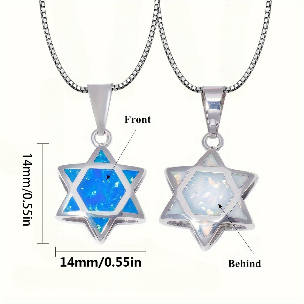 Star of David Opal Pendant Nec - Necklaces ulasan dan harga