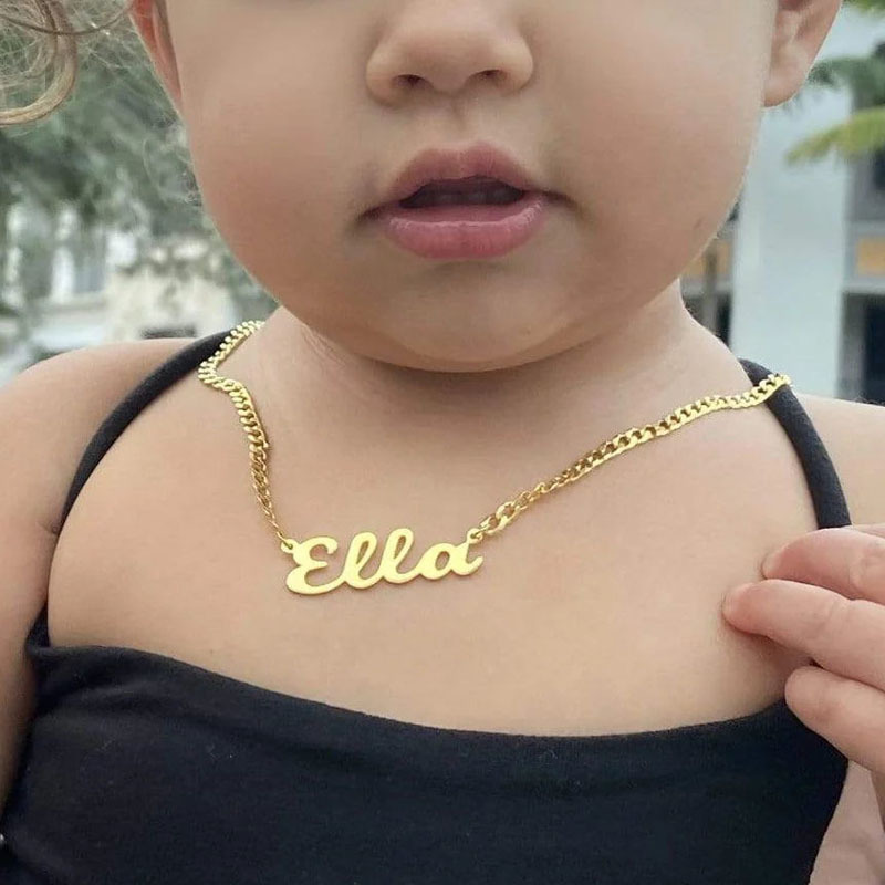 Personalized  Name Necklace fo - Custom Name Necklace Stainless Steel ulasan dan harga