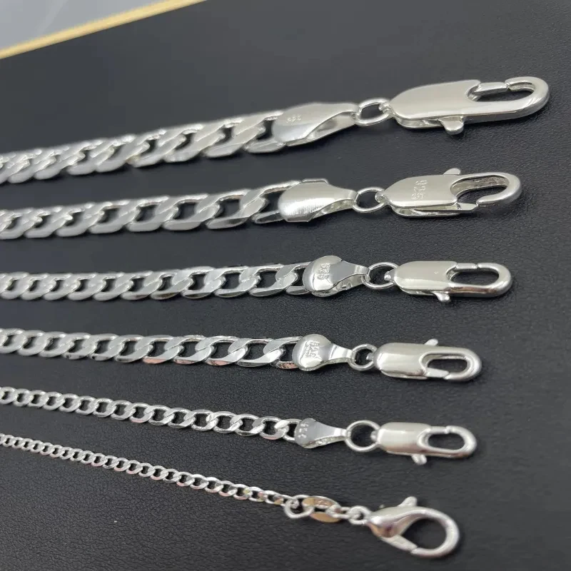 Men's 925 Sterling Silver Neck - Cuban Link Chain 12Mm ulasan dan harga