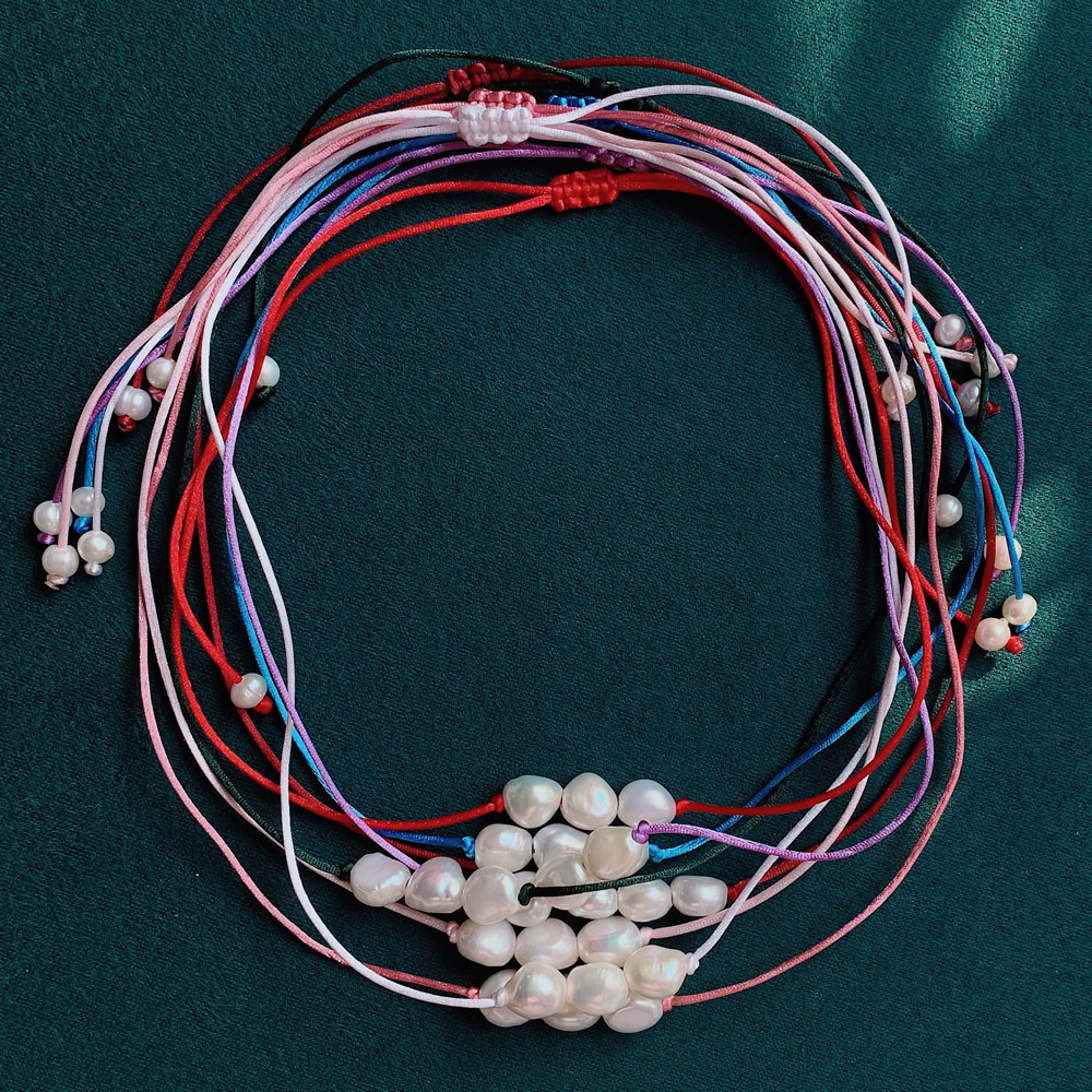 9-10mm Baroque Pearl Charm Nec - Pearl Choker Necklace Vintage ulasan dan harga
