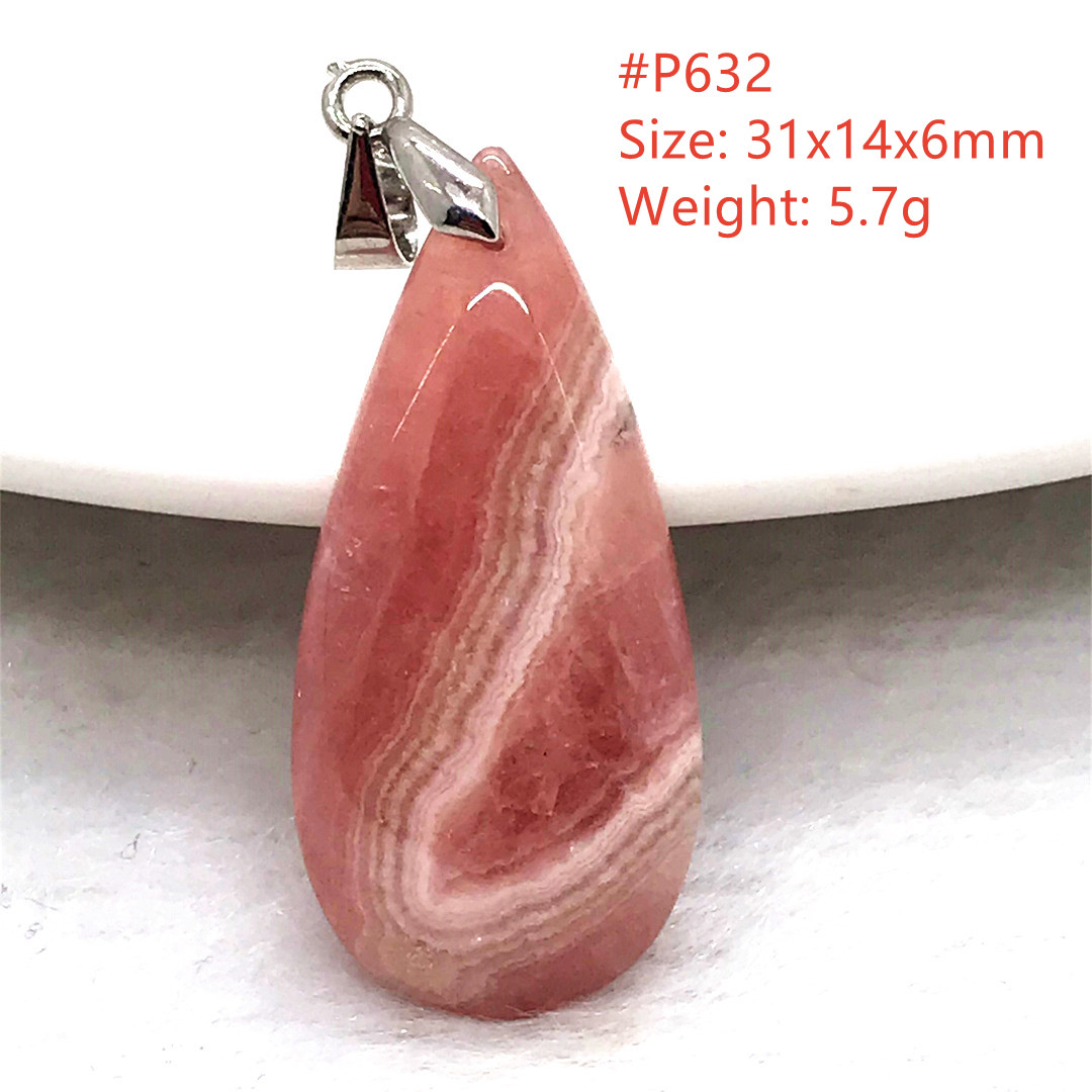 Top Natural Red Rhodochrosite  - 925 Sterling Silver Chain Necklace Men ulasan dan harga