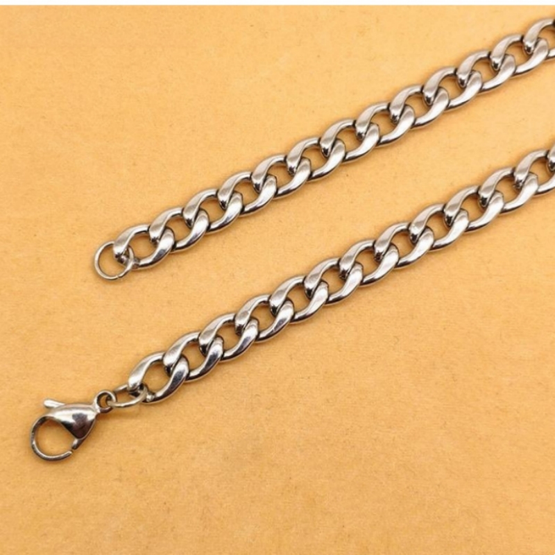 YQ 3MM-10MM 316L Stainless Ste - Cuban Link Chain 12Mm ulasan dan harga
