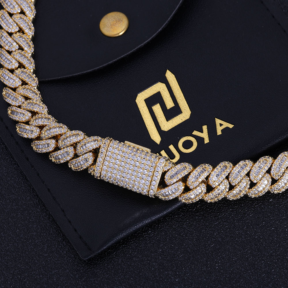 NUOYA Hip Hop Jewelry High Qua - Cuban Link Chain 12Mm ulasan dan harga